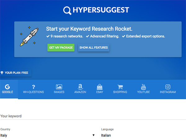 tool per web writer: hypersuggest